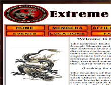 Tablet Screenshot of extreme-budo-federation.com